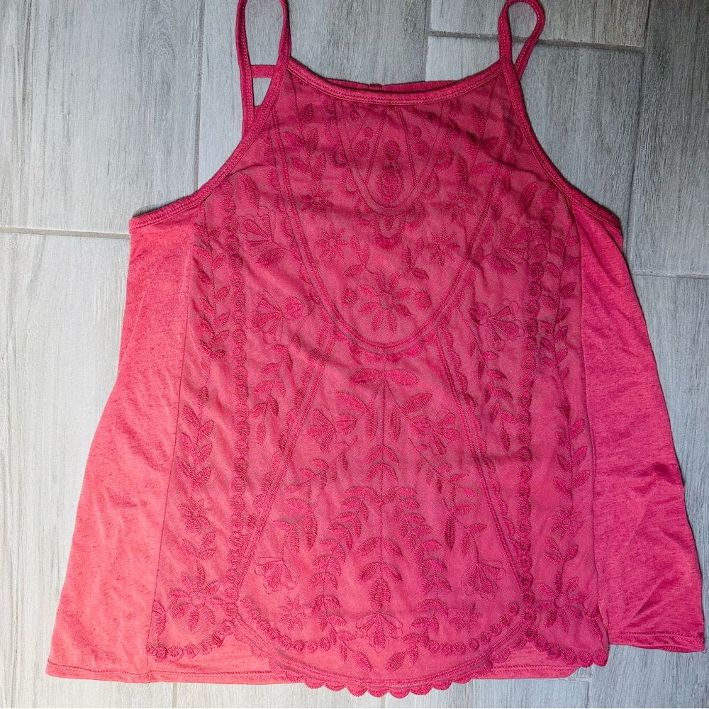 Rewind Pink Lace Detail Camisole